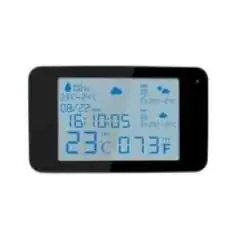 Horloge station météo caméra espion HD 1080P Wifi audio bidirectionnel et vision infrarouge