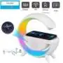 Chargeur induction caméra espion HD Wifi Lampe haut-parleur Bluetooth 