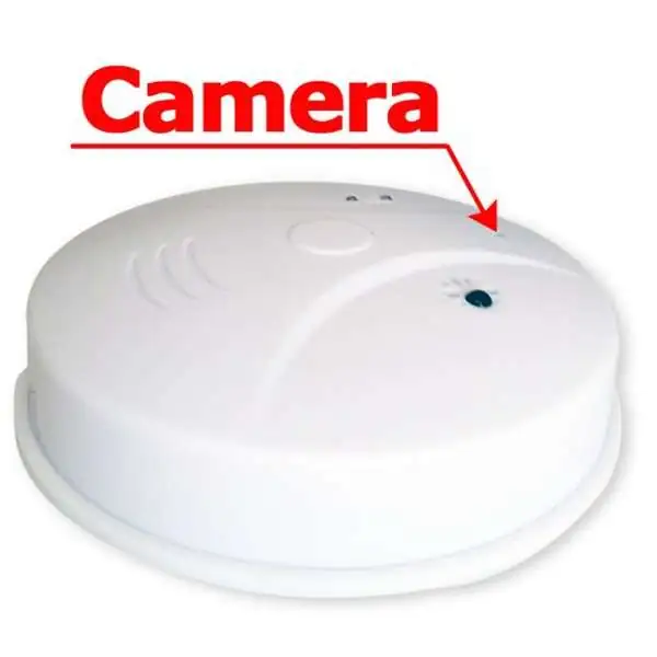 Caméra espion détecteur de fumée factice