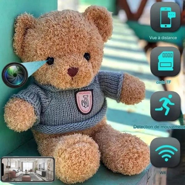 Ours en Peluche camera espion WIFI